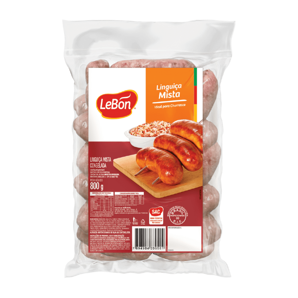 Linguiça mista 800g Lebon