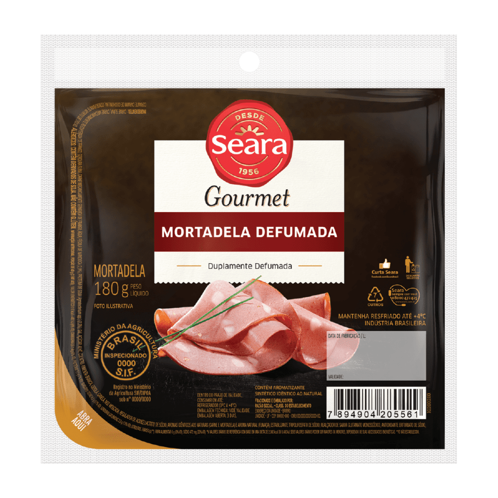 Mortadela defumada 180g Seara Gourmet