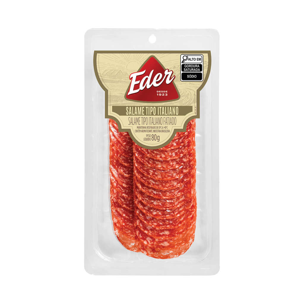 Salame Tipo Italiano Fatiado 80g - Eder