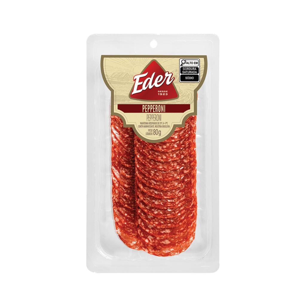 Pepperoni Fatiado 80g - Eder