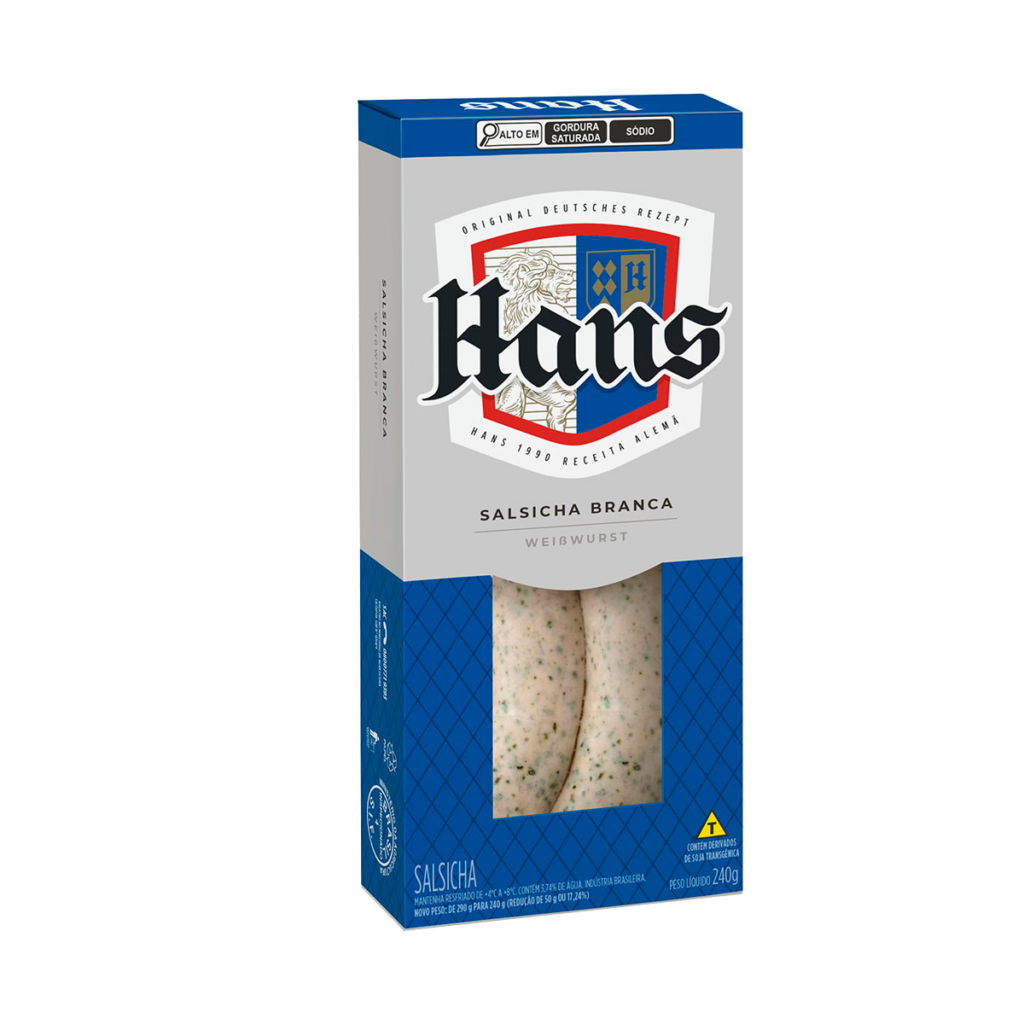 Salsicha Weisswurst 240g - Hans